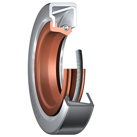 Skf FKM, single lip, oil seal, Helix-CW from air side 22573